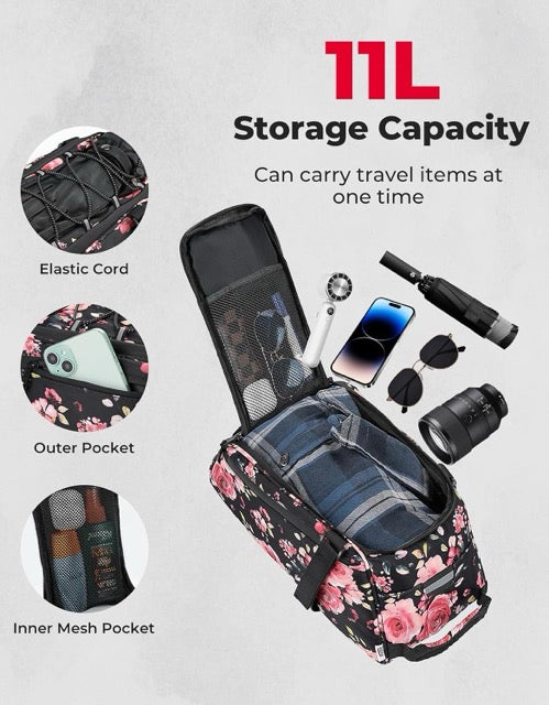 KEMIMOTO Rear Bike Rack Bag, 13L Water-resistant Trunk Bags 3-IN-1