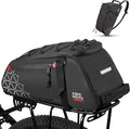 KEMIMOTO Rear Bike Rack Bag - 8L PVC Water Resistant