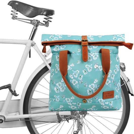 TOURBON Bike Bag for Bicycle Rear Rack Pannier Roll-top Women Shoulder Bag