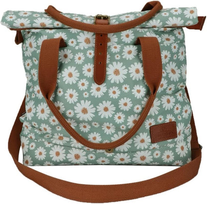 TOURBON Bike Bag for Bicycle Rear Rack Pannier Roll-top Women Shoulder Bag