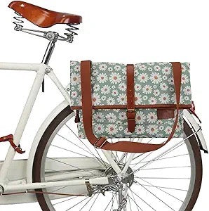 TOURBON Bike Bag for Bicycle Rear Rack Pannier Roll-top Women Shoulder Bag