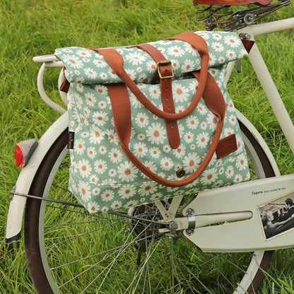 TOURBON Bike Bag for Bicycle Rear Rack Pannier Roll-top Women Shoulder Bag