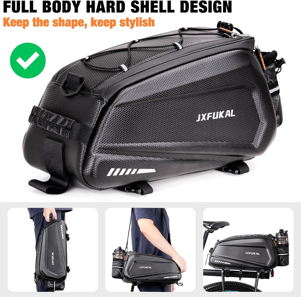 JXFUKAL Bike Bags for Bicycle Rear rack - 9.5L/17L/40L