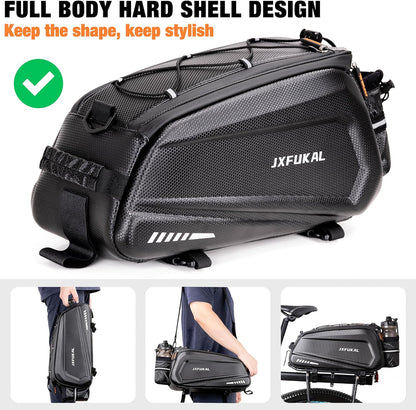 JXFUKAL Bike Bags for Bicycle Rear rack - 9.5L/17L/40L